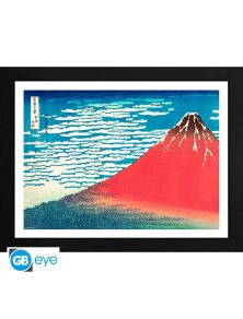 HOKUSAI - Framed print "Red...