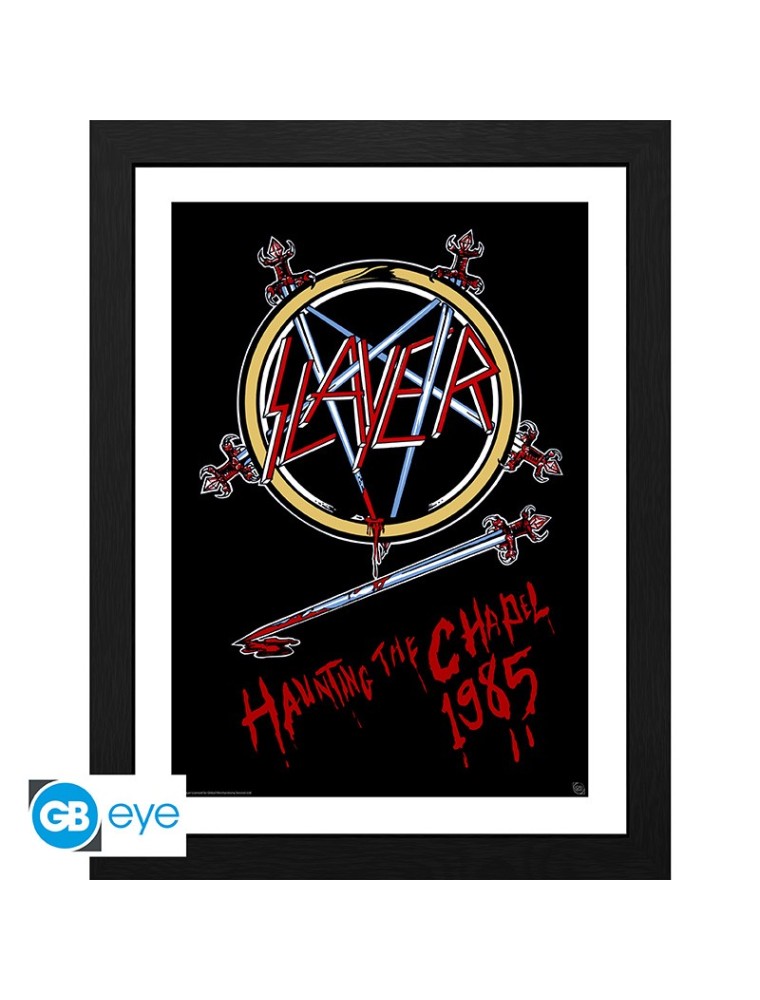 SLAYER - Framed print "Haunting the Chapel" (30x40)