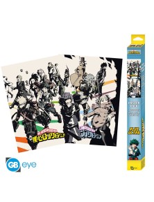 MY HERO ACADEMIA - Set 2 Posters Chibi 52x38 - Heroes/Villains