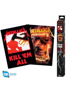 METALLICA - Set 2 Posters Chibi 52x38 - Kill'Em All/Fire Guy