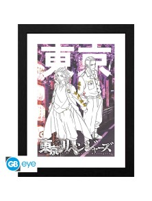 TOKYO REVENGERS - Framed print "Mikey & Draken" (30x40)