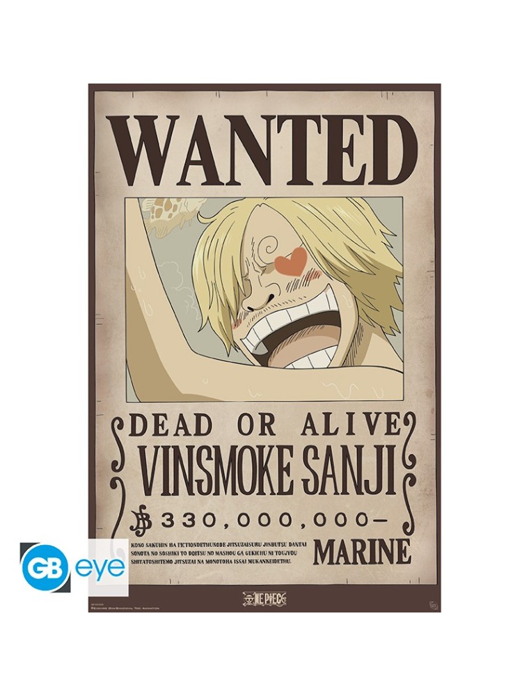 ONE PIECE - Poster Maxi 91.5x61 - Wanted Sanji