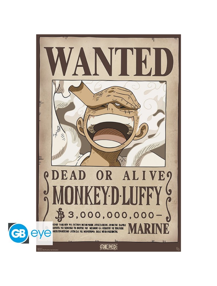 ONE PIECE - Poster Maxi 91.5x61 - Wanted Luffy Wano