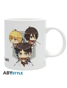 Attack On Titan - Tazza - 320 Ml - Chibi Trio - Subli - Box