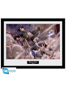 ATTACK ON TITAN - Framed print "Smoke Blast" (30x40)