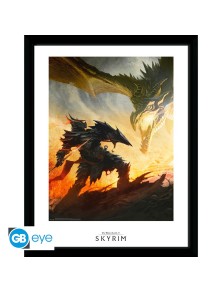 SKYRIM - Framed print "Daedric Armor" (30x40)