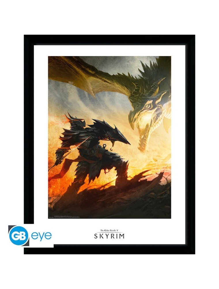 SKYRIM - Framed print "Daedric Armor" (30x40)