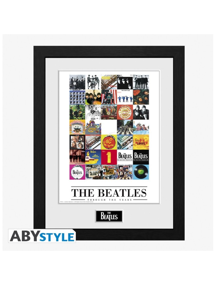 THE BEATLES - Framed print "Through The Years" (30x40)