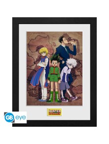 HUNTER X HUNTER - Framed print "Key Art Map" (30x40)