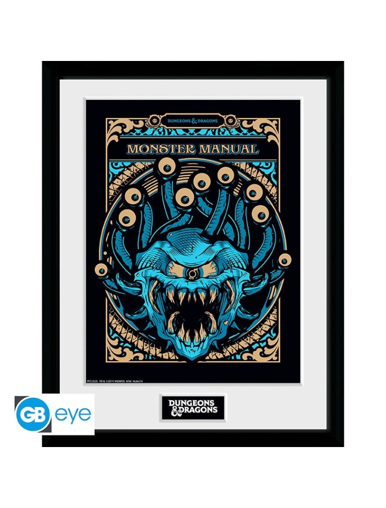 DUNGEONS & DRAGONS - Framed print "Monster Manual" (30x40)