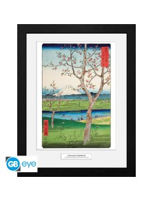 HIROSHIGE - Framed print "The Outskirts of Koshigay" (30x40)