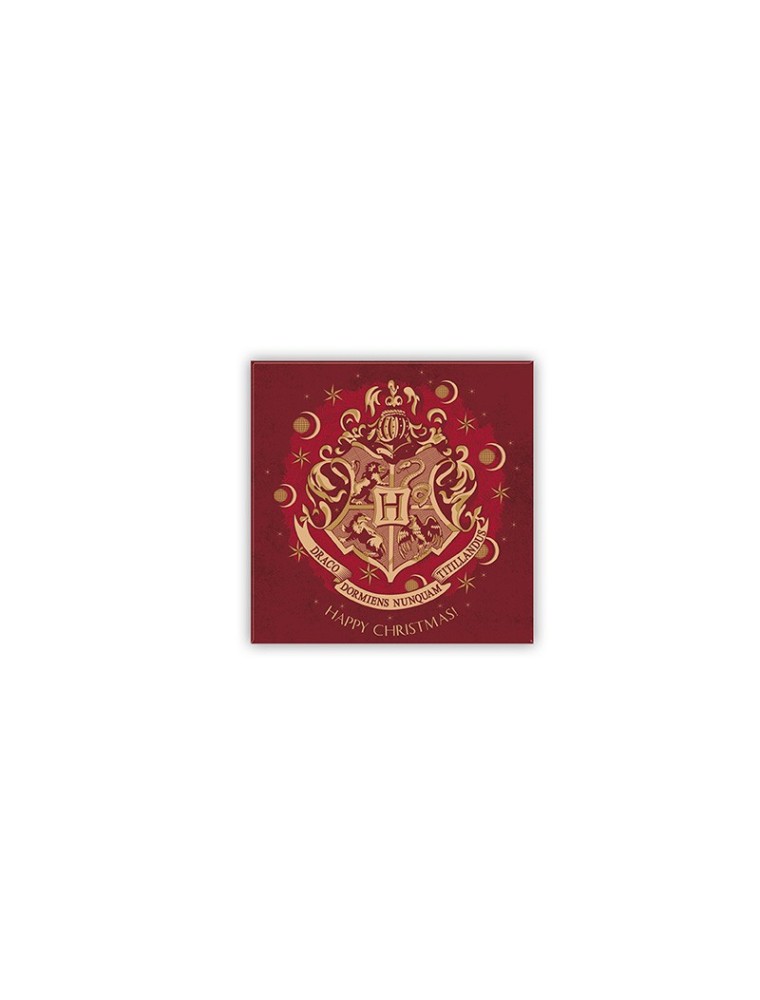 Harry Potter - Magnet 8x8cm - X-MAS - Hogwarts Red