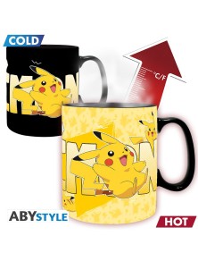 Pokemon - Tazza Heat Change - 460 Ml - Pikachu - Album Per Carte Box