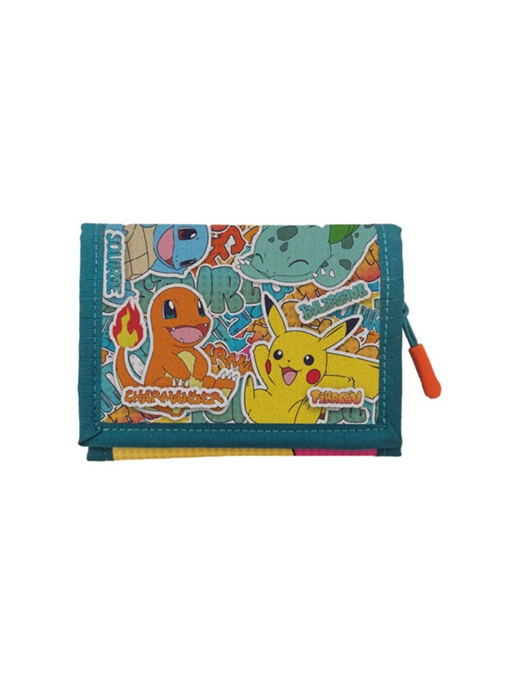 PORTAFOGLIO POKEMON URBAN COLORS VELCRO POKEMON - ACCESSORI