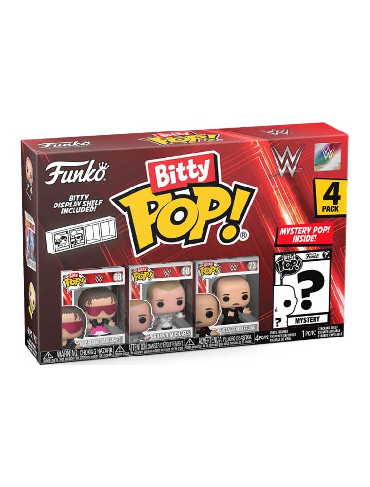 FUNKO BITTY POP 4 PACK WWE BRET HART WRESTLING/WWE - FUNKO