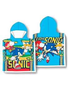 Sonic The Hedgehog Microfibre Poncho Asciugamano Sega