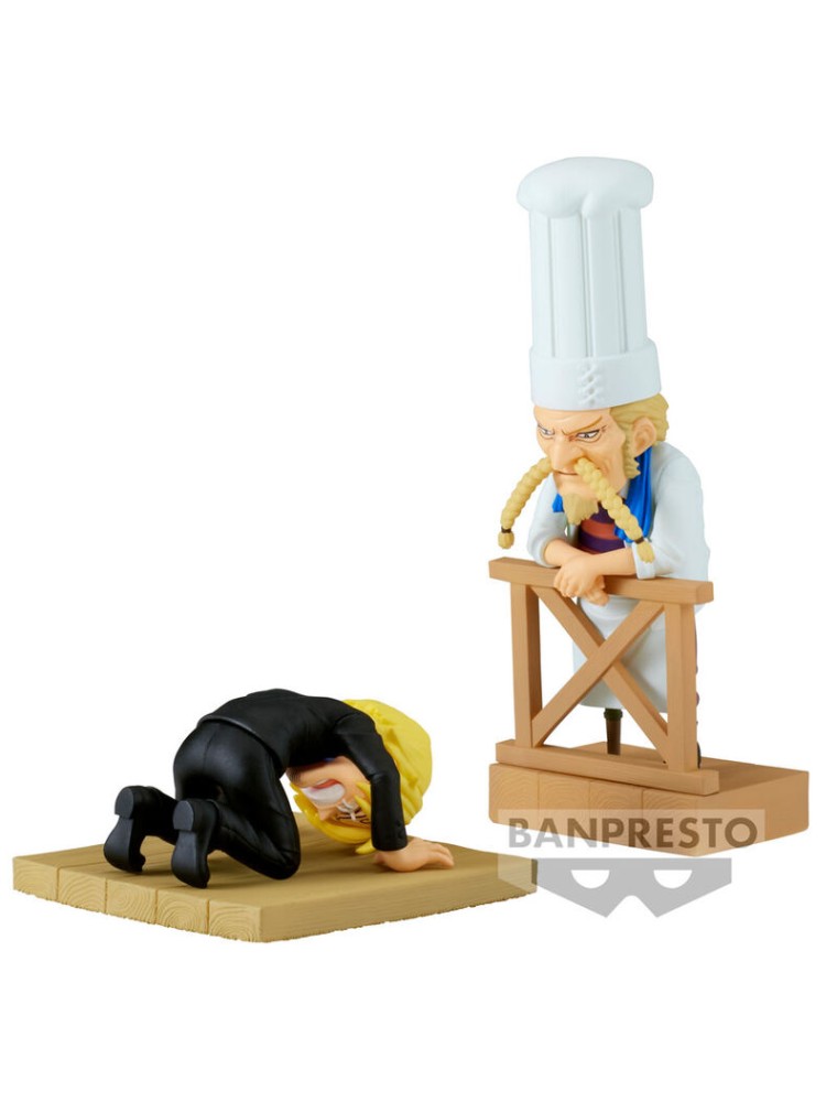 One Piece Wcf Log Series Sanji & Zeff 2 World Collectable Figura 8cm Banpresto