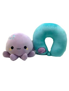 Adoramals Octopus Swapseazzz Da Viaggio Cuscino + Peluche Puckator