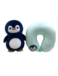 Adoramals Penguin Swapseazzz Da Viaggio Cuscino + Peluche Puckator