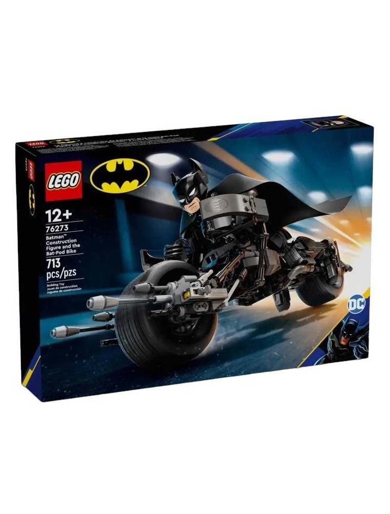 LEGO THE BATMAN MOVIE 76273 - PERSONAGGIO COSTRUIBILE DI BATMAN CON BAT-POD