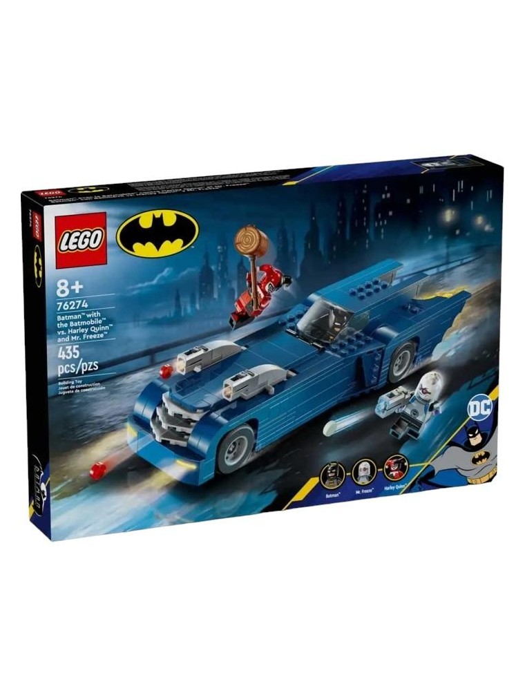 LEGO THE BATMAN MOVIE 76274 - BATMAN CON BATMOBILE VS. HARLEY QUINN E MR. FREEZE