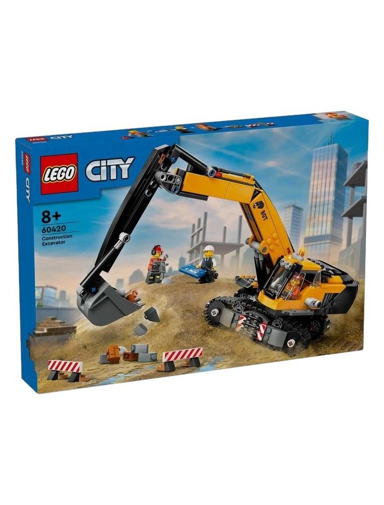 LEGO CITY 60420 - ESCAVATORE DA CANTIERE GIALLO