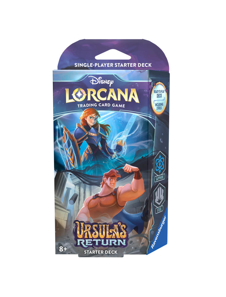 Disney Lorcana - Ursula's Return Starter Deck Sapphire/Steel ENG Ravensburger