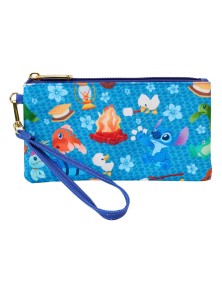 Disney By Loungefly Portafoglio Lilo & Stitch Camping Cuties Aop Wristlet Loungefly