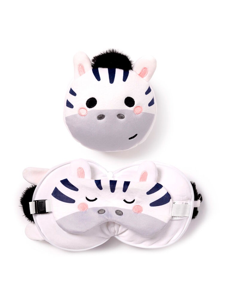 Relaxeazzz Adoramals Bali Zebra Da Viaggio Cuscino Eye Mask Puckator