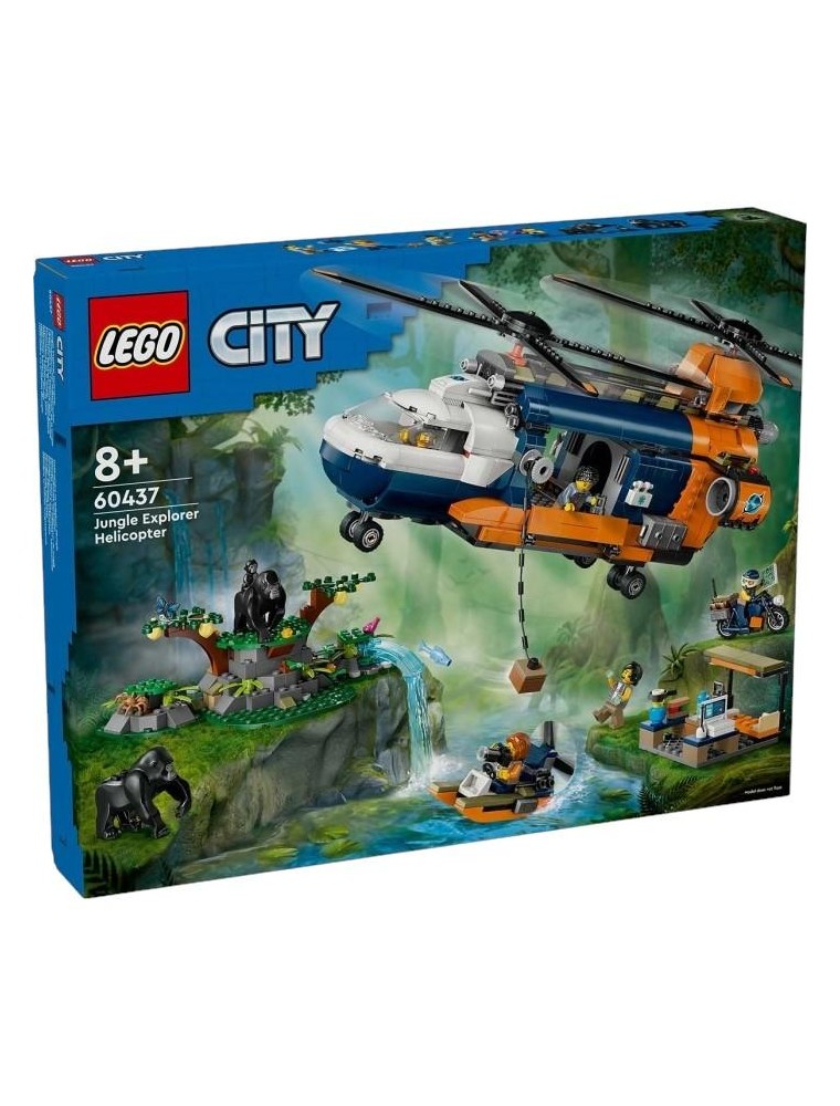 LEGO CITY 60437 - ELICOTTERO DELL’ESPLORATORE DELLA GIUNGLA