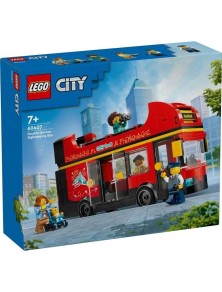 LEGO CITY 60407 - AUTOBUS TURISTICO ROSSO A DUE PIANI