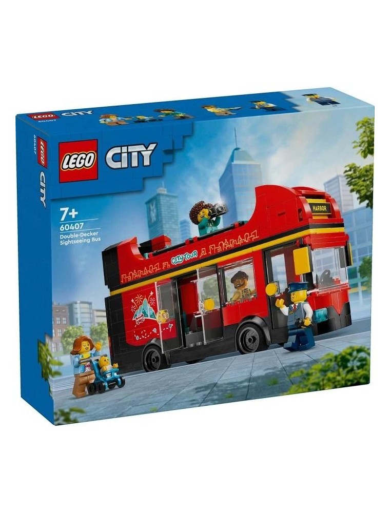 LEGO CITY 60407 - AUTOBUS TURISTICO ROSSO A DUE PIANI