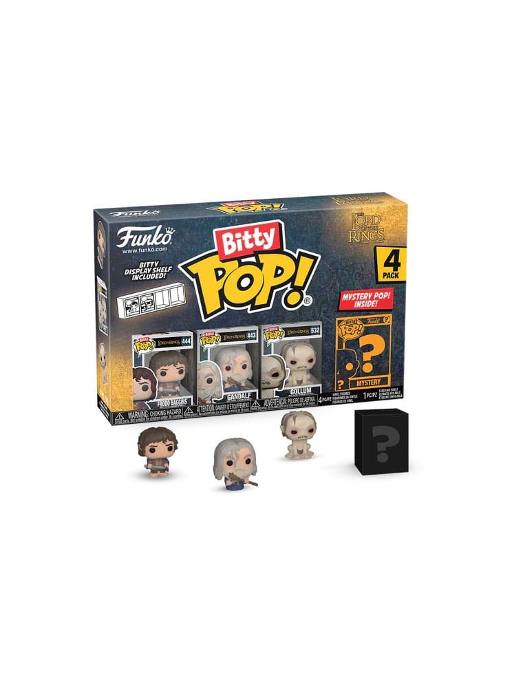 The Il Signore Degli Anelli Bitty Pop! Vinile Figura 4-pack Frodo 2,5 Cm Funko