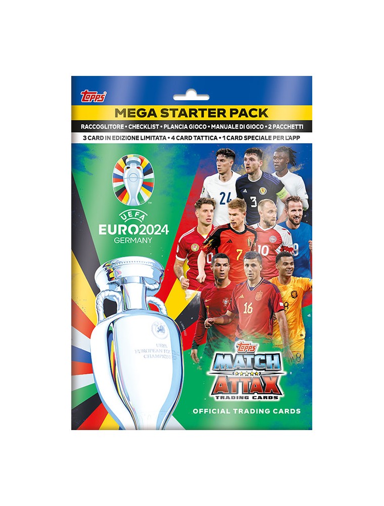 TOPPS CARD EURO 2024 MEGA STARTER PACK SPORT - CARTE DA GIOCO/COLLEZIONE