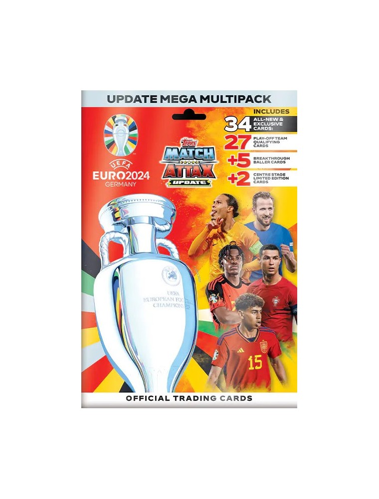 TOPPS CARD EURO 2024 UPDATE MEGA MULTIPACK SPORT - CARTE DA GIOCO/COLLEZIONE