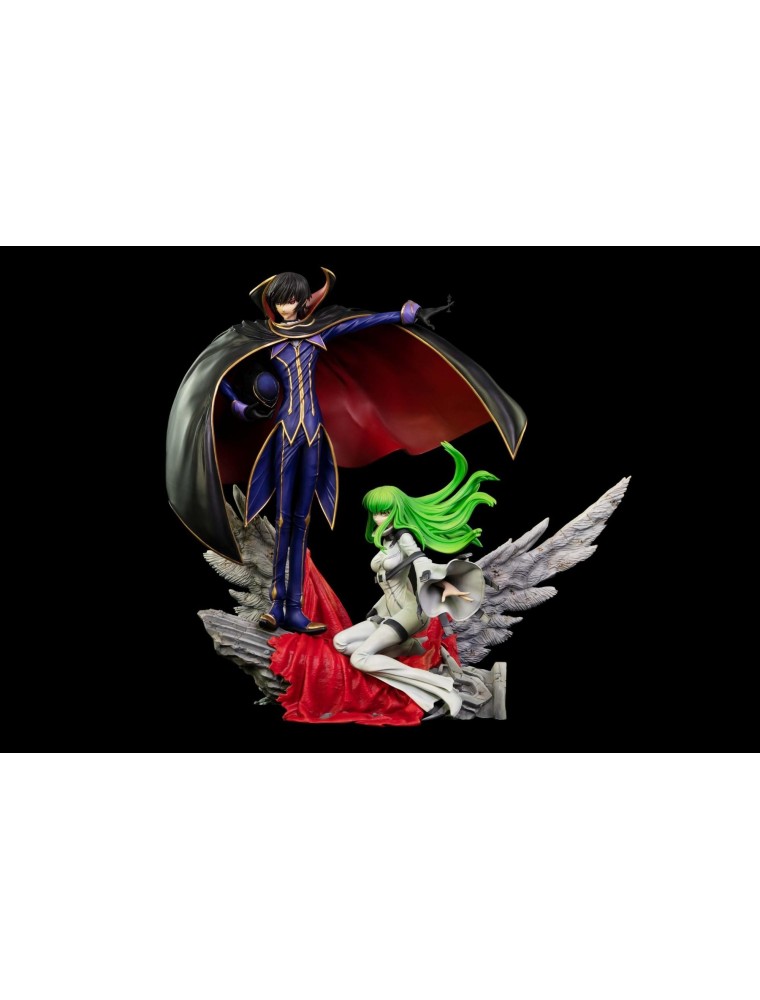 Code Geass: Lelouch Of The Rebellion Statua 1:6 Zero & C.c. 38 Cm Kitsune Statua