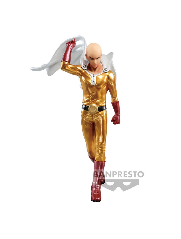 One Punch Man Metalic Color Saitama Metalic Figura 20cm Banpresto