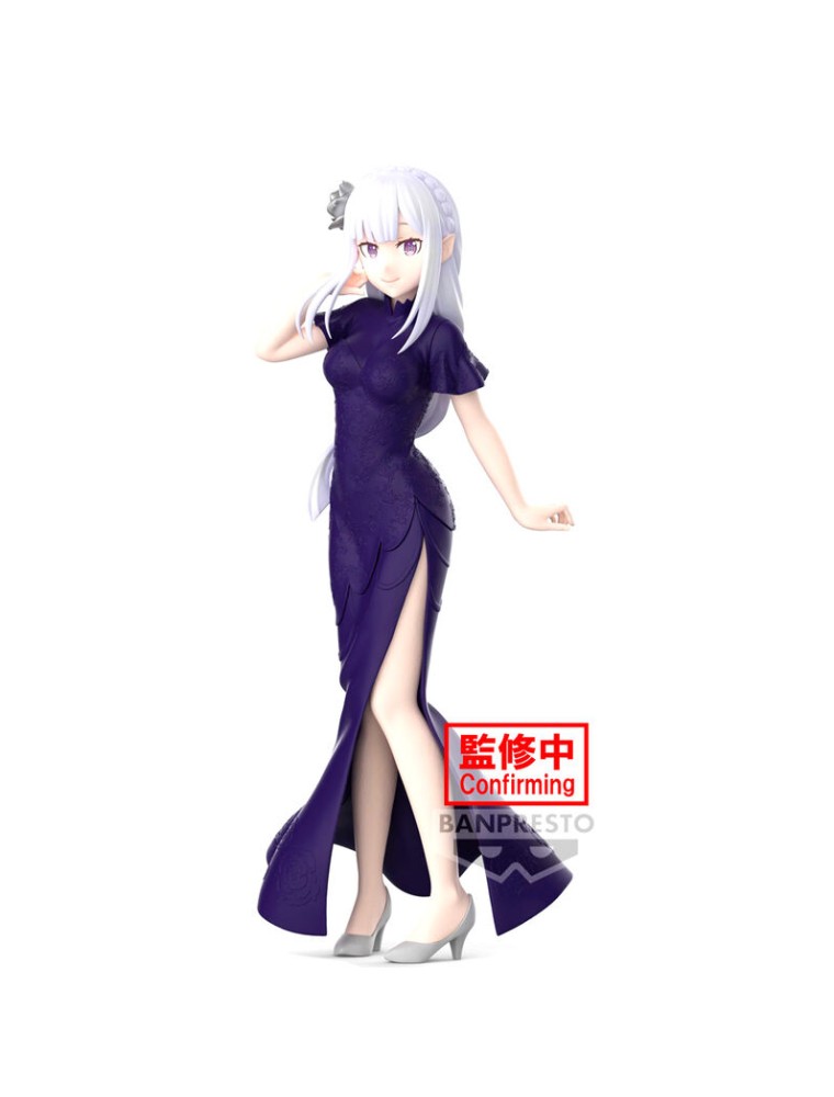 Re:zero Starting Life In Another World Glitter & Glamours Emilia Figura 24cm Banpresto