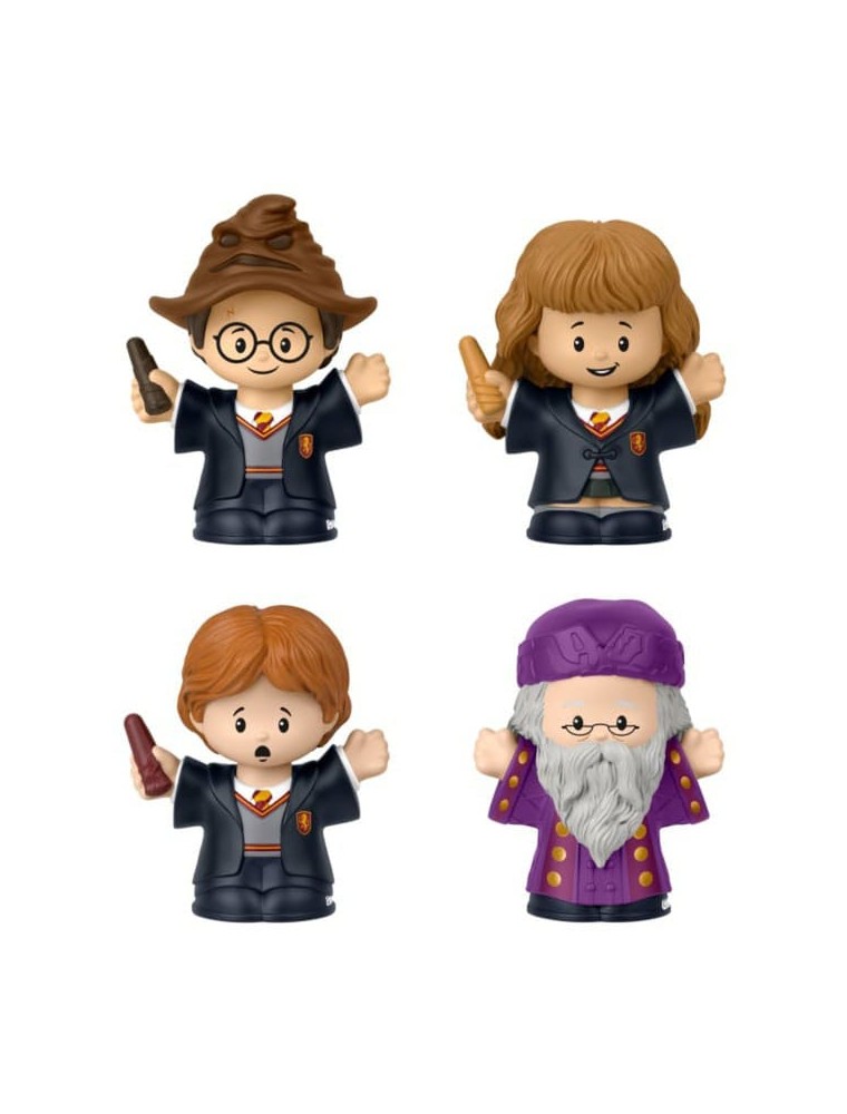 Harry Potter Fisher-price Little People Da Collezionemini Figures 4-pack Philosopher's Stone 6 Cm Mattel