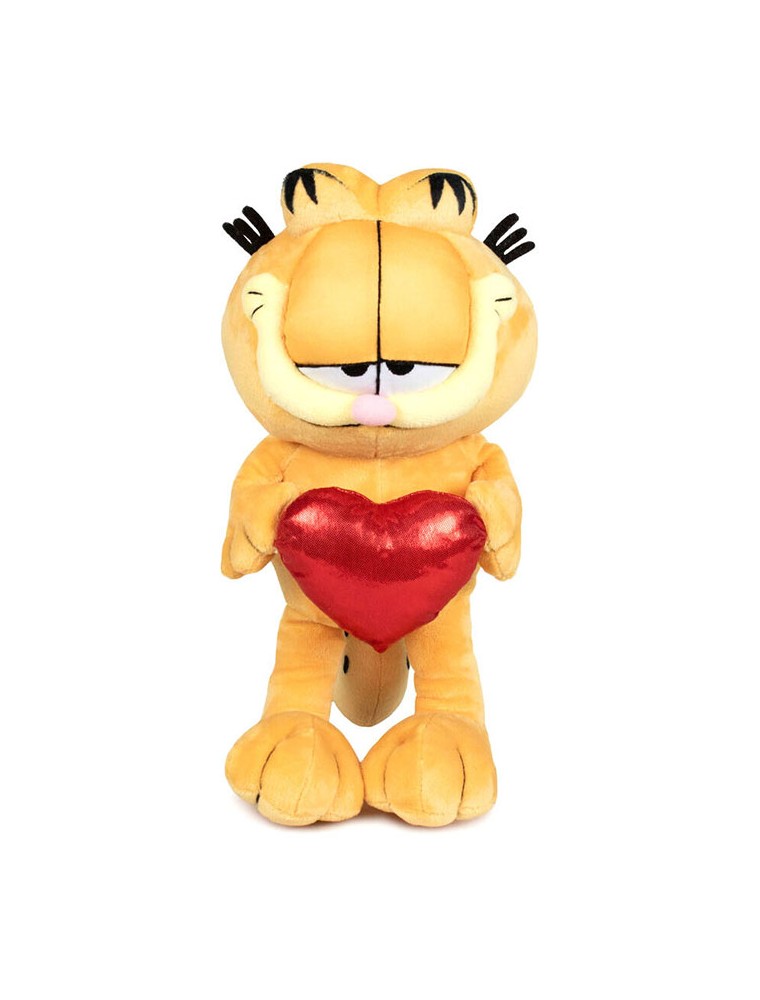 PELUCHE GARFIELD W/HEART 36CM CARTOON - PELUCHE