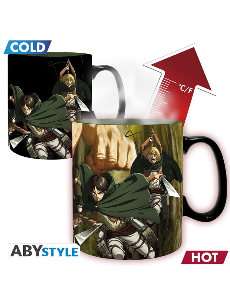 Attack On Titan - Tazza Heatchange -460ml- Titan Eren S3x2* See Muga436