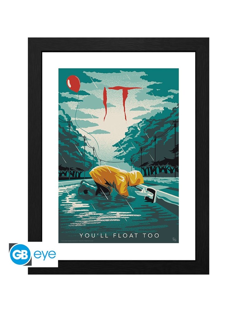 IT - Framed print "Georgie You'll float too" (30x40)