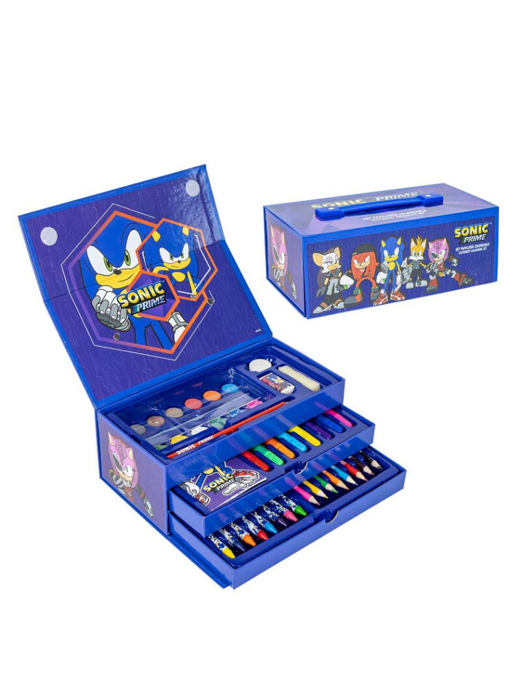 Sonic Prime Colouring Stationery Case Cerdà