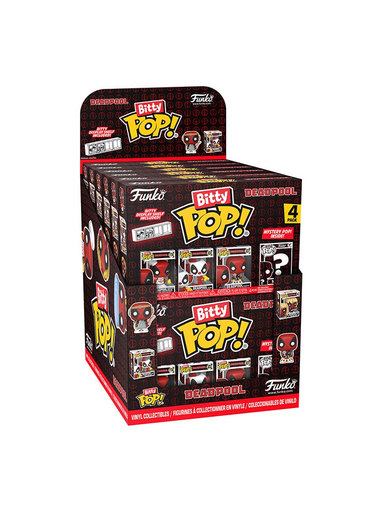 FUNKO BITTY POP 4 PACK DISPLAY DA 12PZ DEADPOOL MARVEL - FUNKO