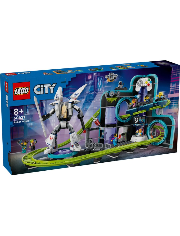 60421 CITY MONTAGNE RUSSE DI ROBOT WORLD LEGO - LEGO