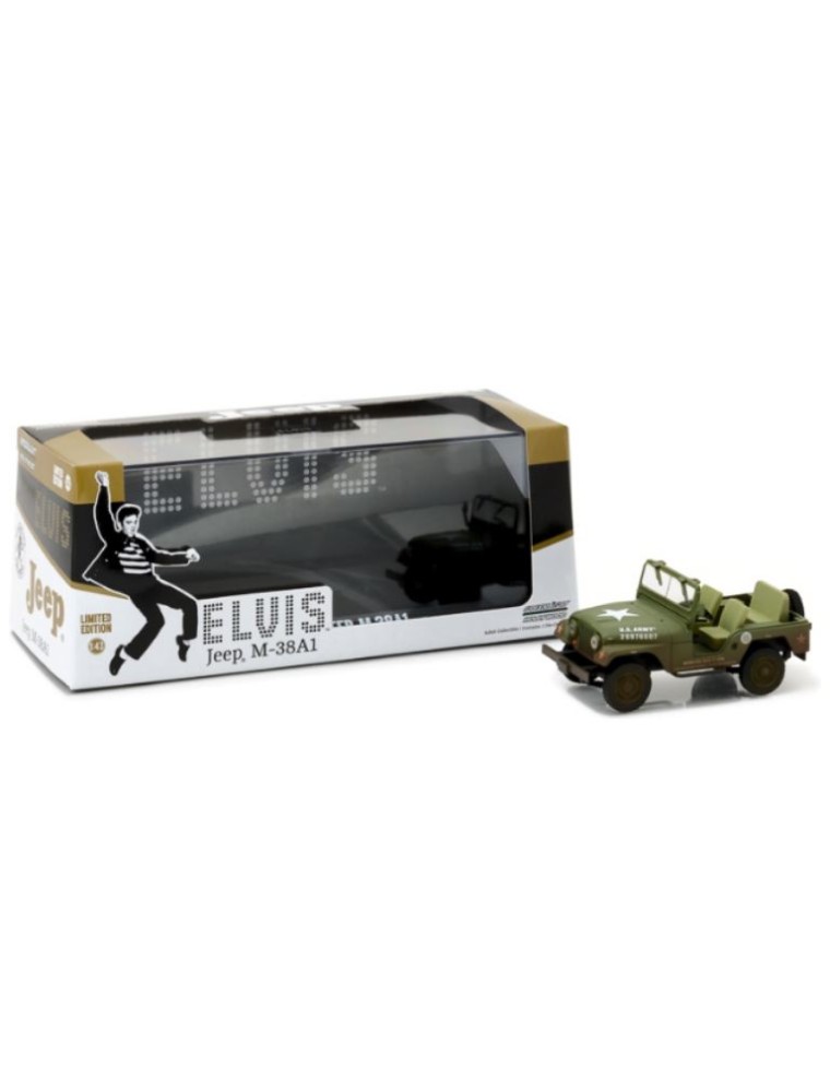 Greenlight - WILLY'S JEEP ARMY M-38A1  1/43 ELVIS PLESLEY COLD WAR ERA