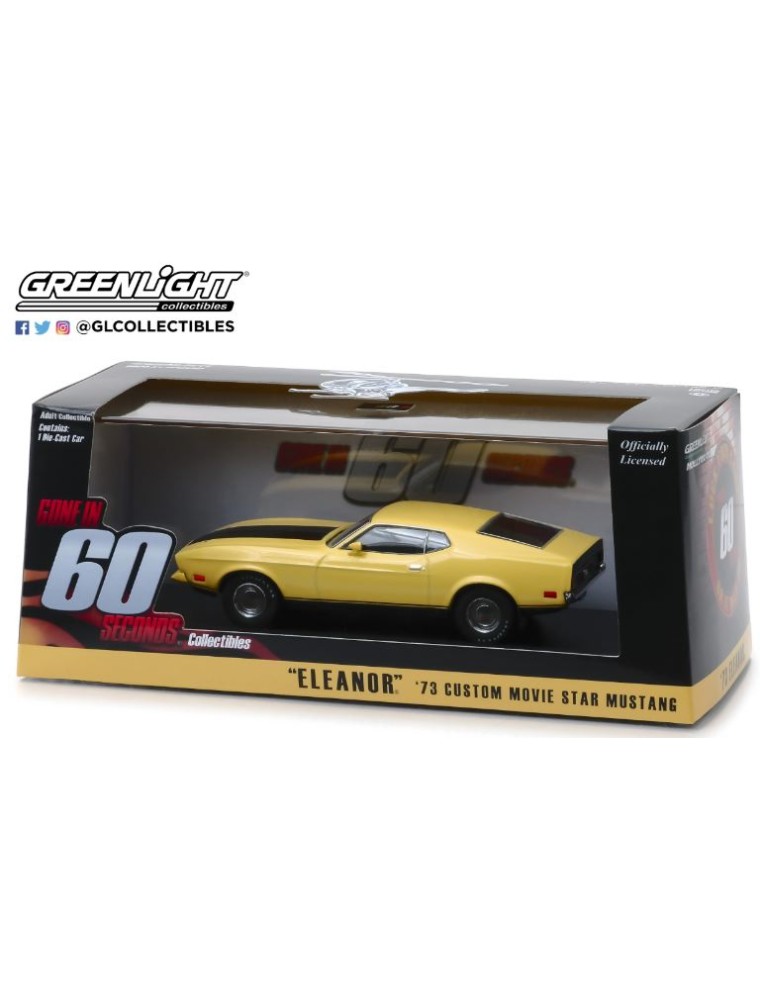 Greenlight - Film Fuori in 60 sec. 1/43  Ford Mustang Mach 1 Eleanor 1973