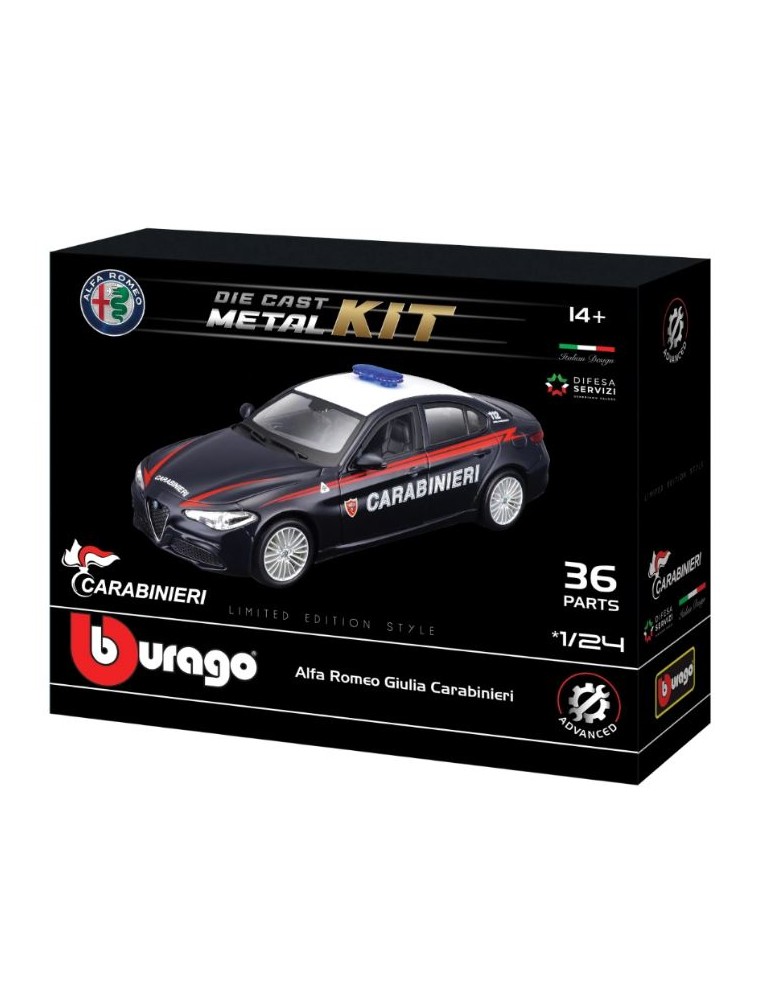 Bburago - Kit di montaggio Alfa Giulia Carabinieri 1/24