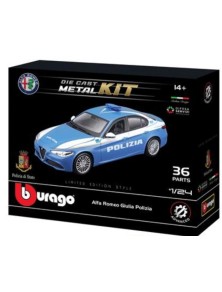 Bburago - Kit di montaggio Alfa Giulia Polizia 1/24