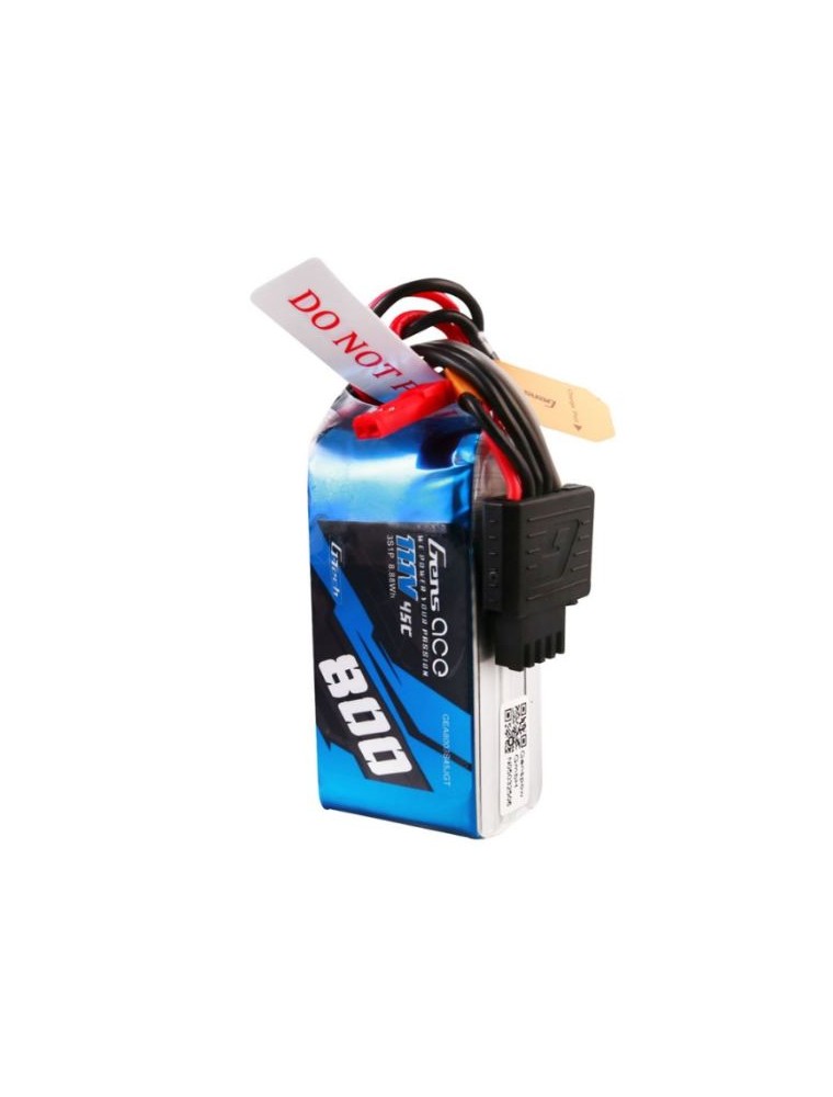 GENS ACE - LiPo 3s 11,1v 800mAh 45C G-tech connettore BEC